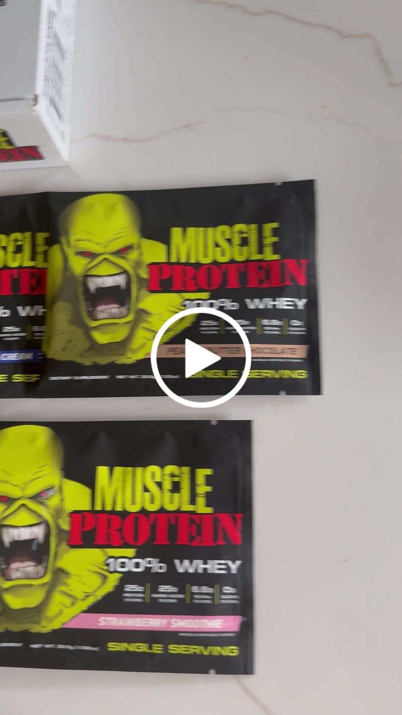 Customer video review of Whey Protein Powder Travel Single Serving