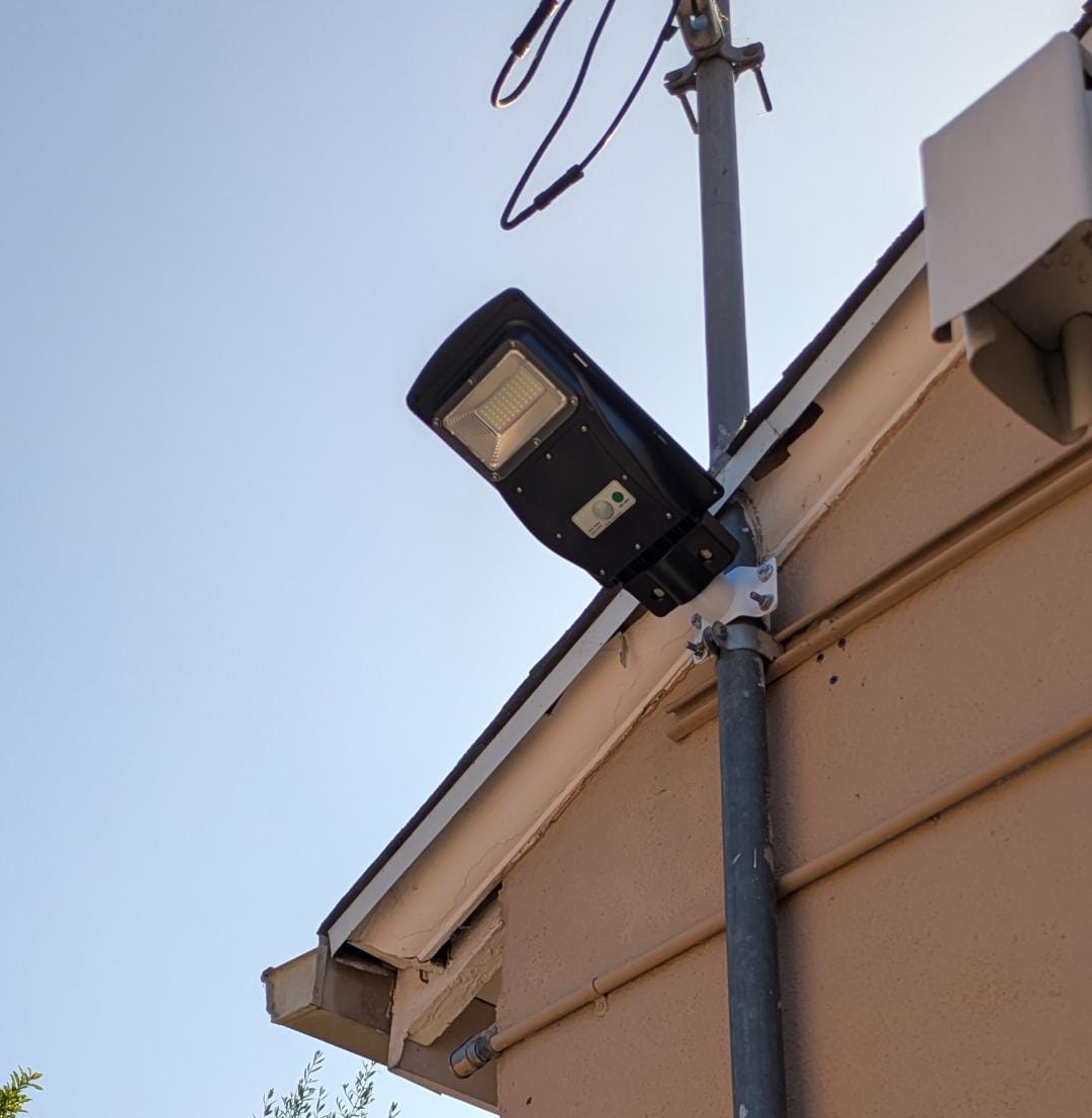 Customer photo review of 40W Solar Street Light 4000 Lumens