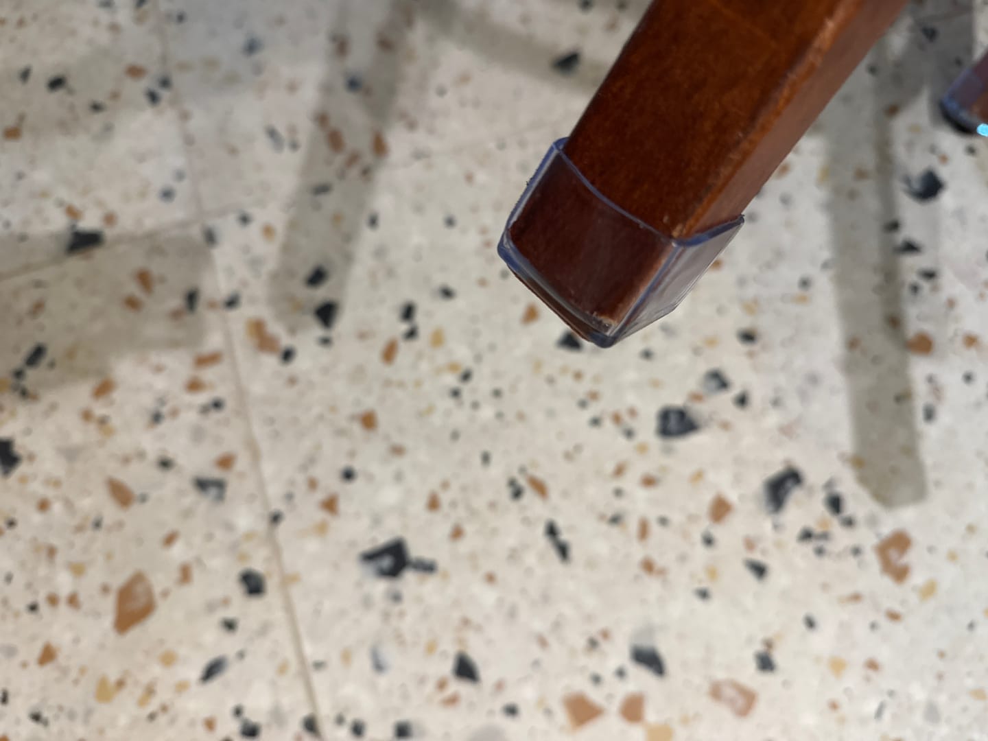 Customer photo review of Square Felt Silicone Chair Leg Protectors | Extra-Durable Chair Floor Protectors
