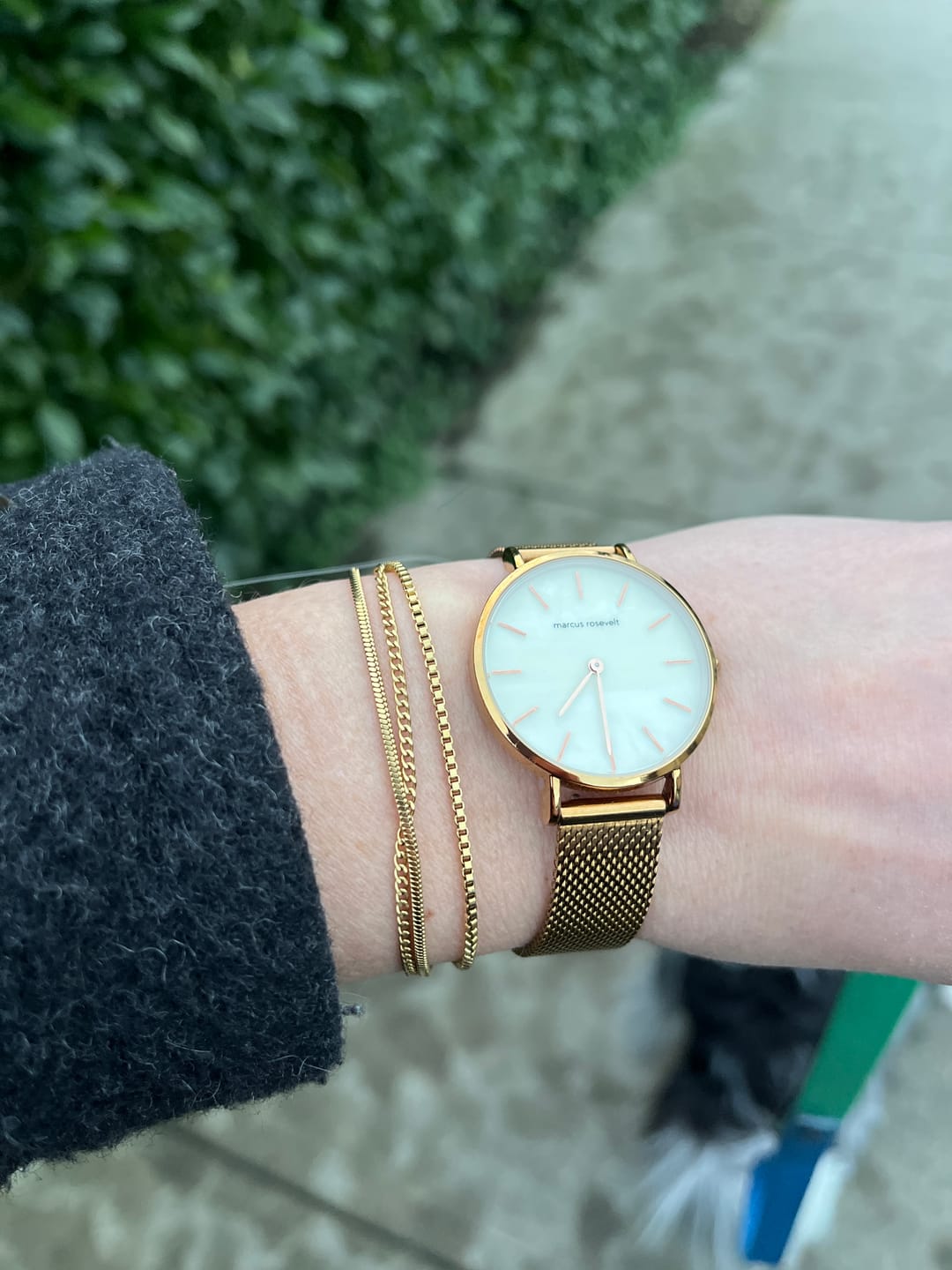Customer photo review of Minimal Bracelet Stack