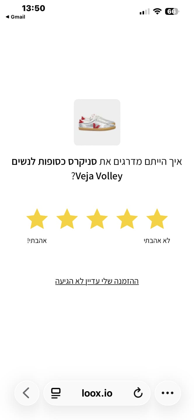 Customer photo review of סניקרס כסופות לנשים Veja Volley