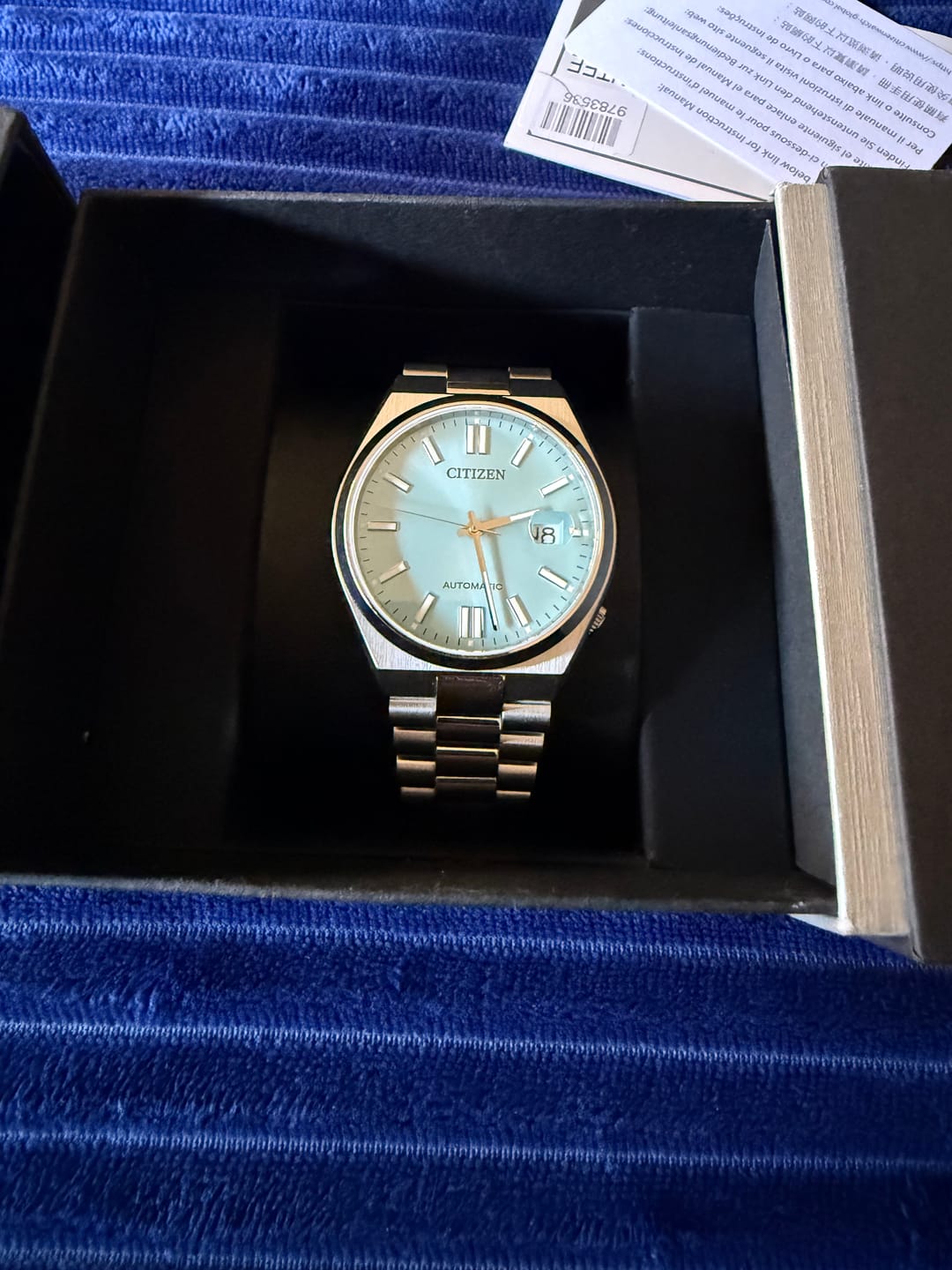Customer photo review of Reloj Citizen Automatic NJ0151-88M Tsuyosa Sapphire Tiffany 40mm