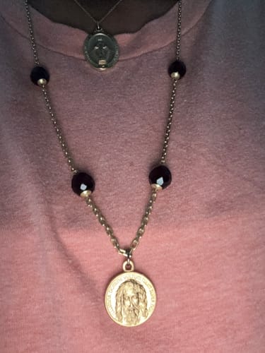 Customer photo review of Medal Holy Face Jesus  -Holy Shroud -Santa Faz -Sindone -Oviedo -Volto Santo