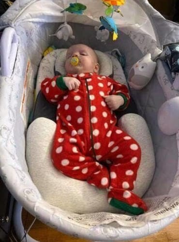 Customer photo review of Lullé Nest — Reflux Relief Pillow