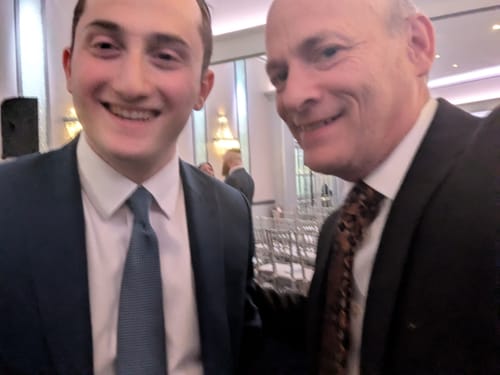 Customer photo review of Ties2you Gold Paisley Necktie Mens Party Silk Tie Pocket Square Cufflinks Set