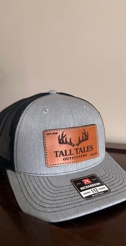 Customer photo review of Premium Custom Leather Patch Hats (Wholesale)