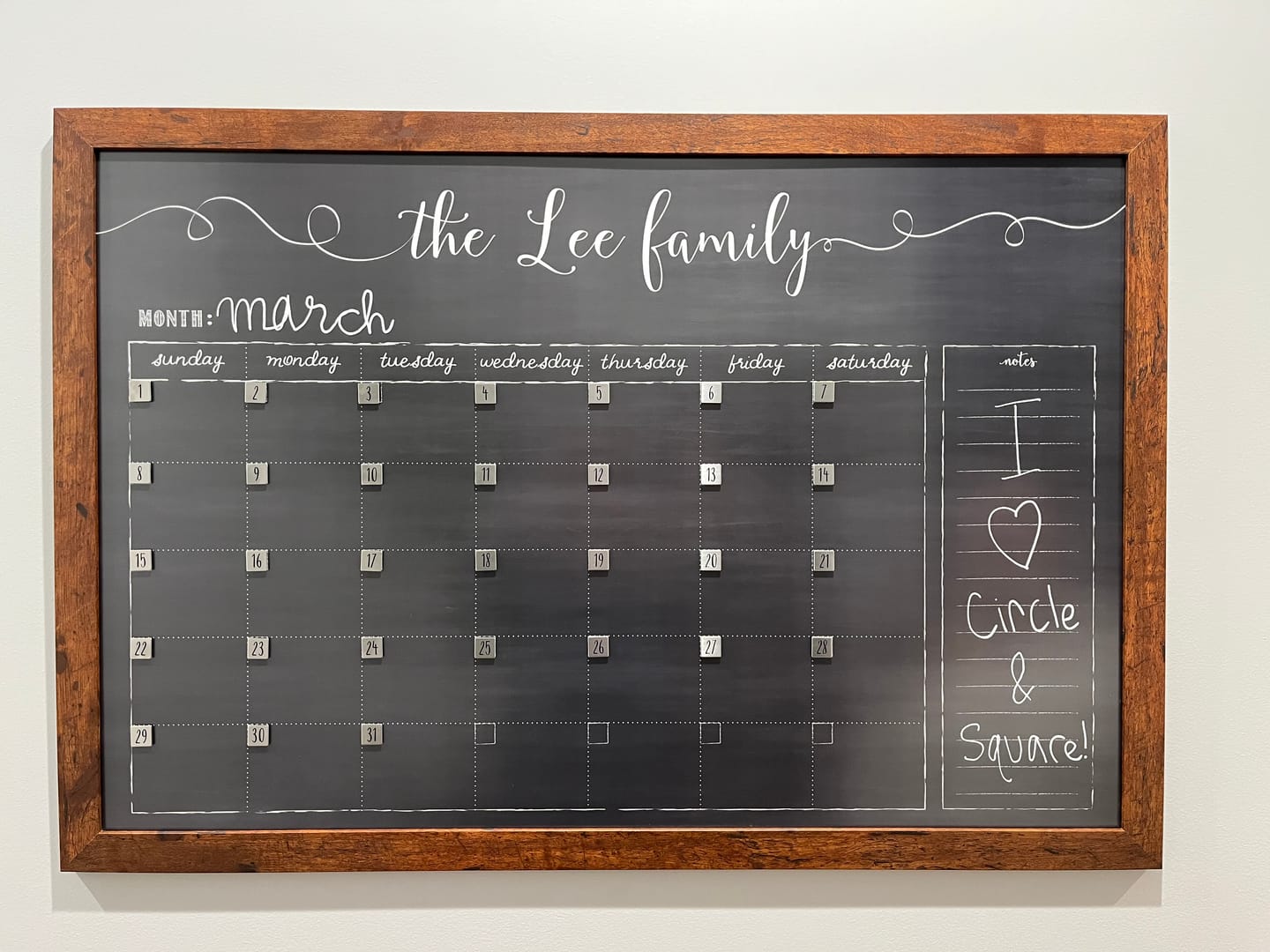 Customer photo review of Stainless Steel Number Magnet Set