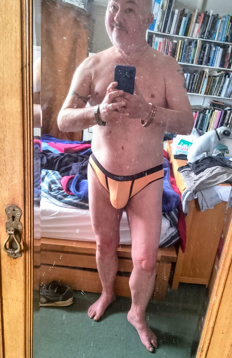Customer photo review of 3 Pack Men's Separated Ball Pouch Briefs
