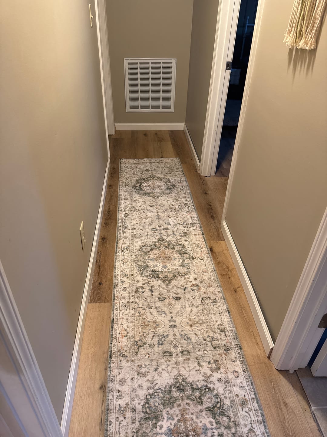 Customer photo review of Ember Washable Area Rug - Green
