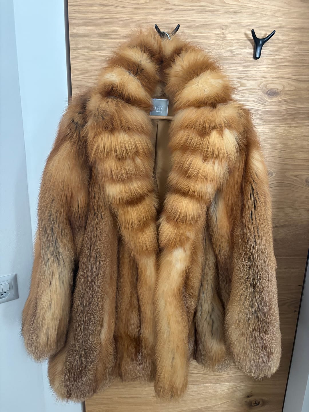 Customer photo review of Sadie Red Fox Fur Jacket