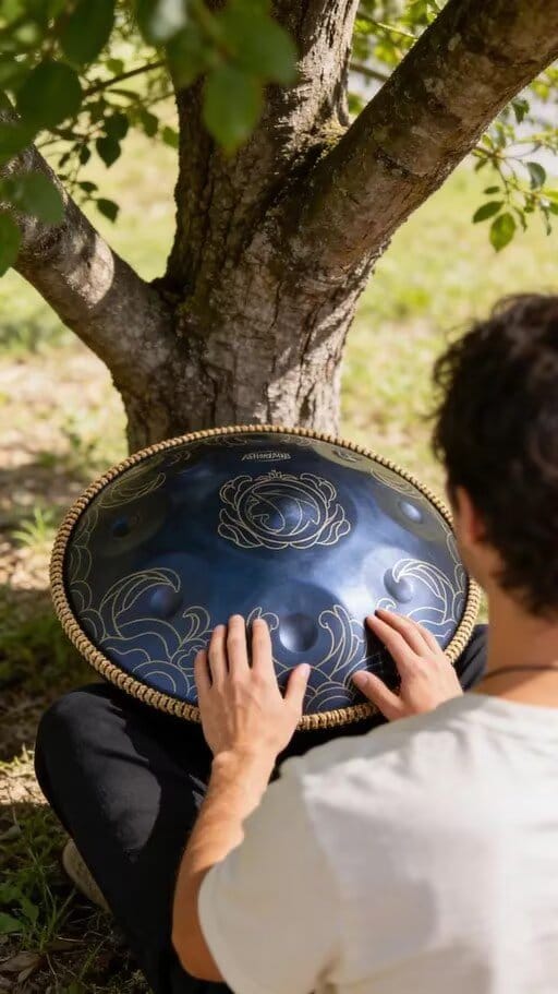 Customer photo review of Cosmoshandpan Handpan Drum - Dolwave | Handpan for Meditation & Yoga