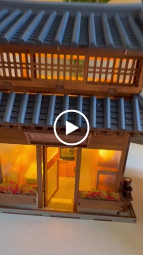 Customer video review of Ikseon-dong Hanok Bakery Miniature House Kit