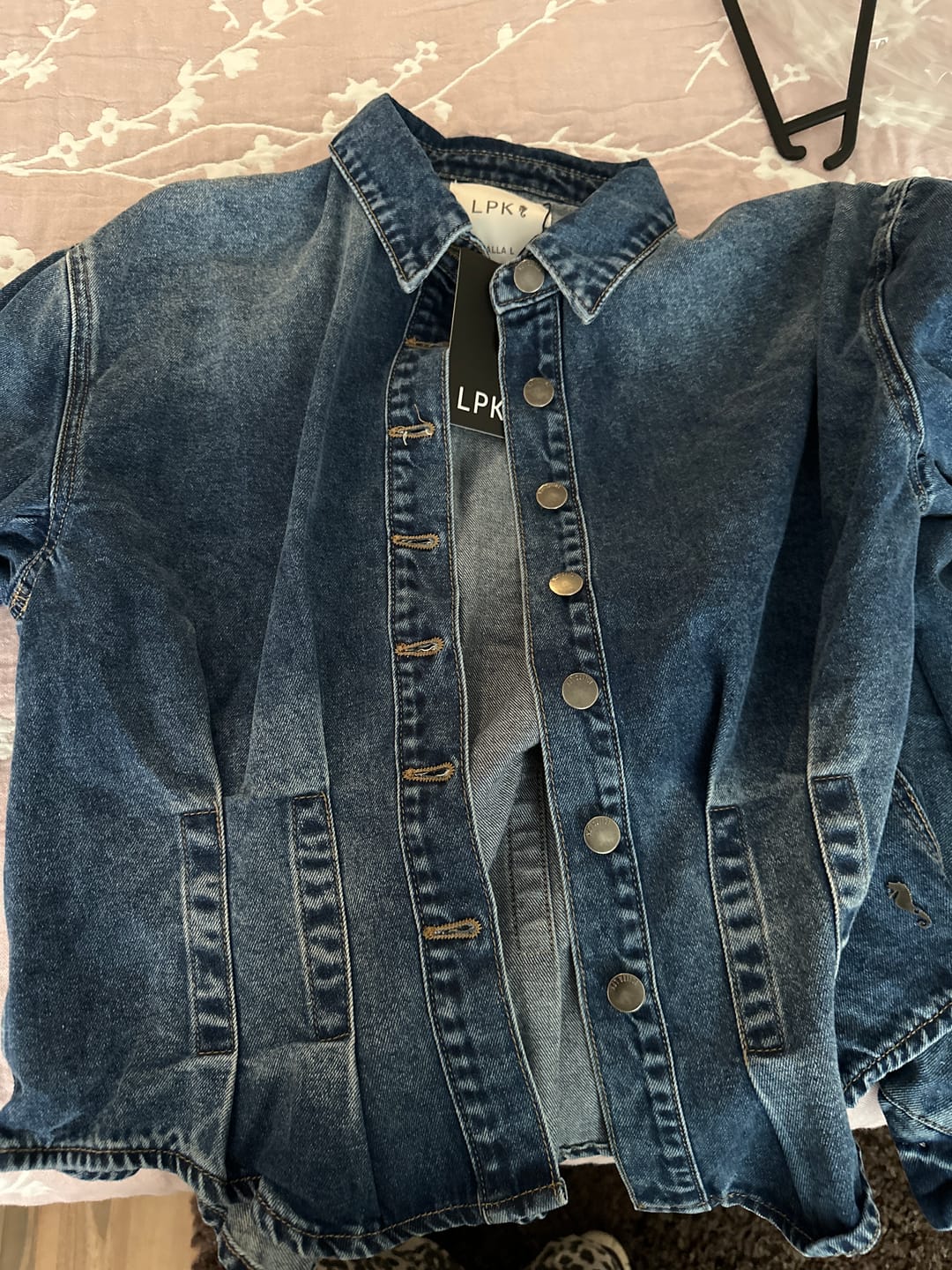 Customer photo review of CHAQUETA MARTINA celeste
