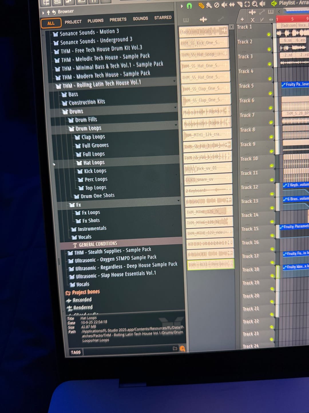 Customer photo review of Rolling Latin Tech House vol.1 - Sample Pack