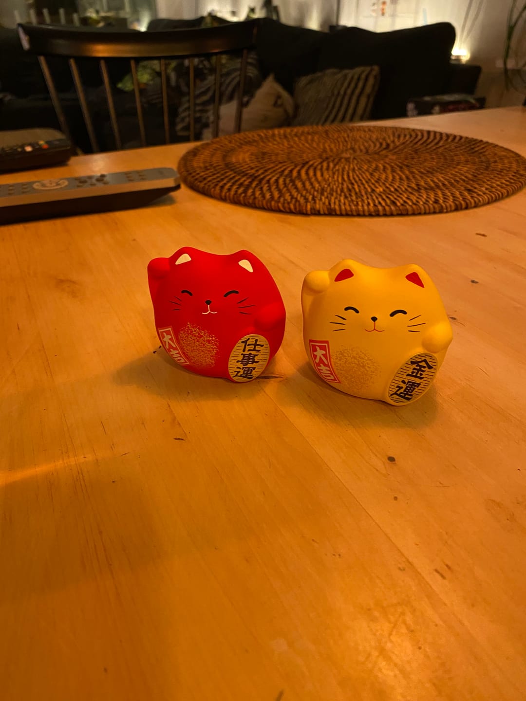 Customer photo review of Maneki Neko - Rund Röd