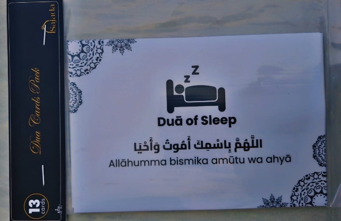 Customer photo review of Set of 13 Duaa Transparent Stickers