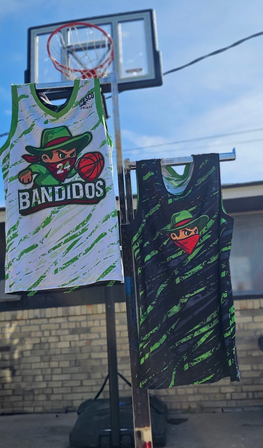 Customer photo review of Custom Reversible Basketball Suit for Adults and Kids Personalized Jersey Damage-Green