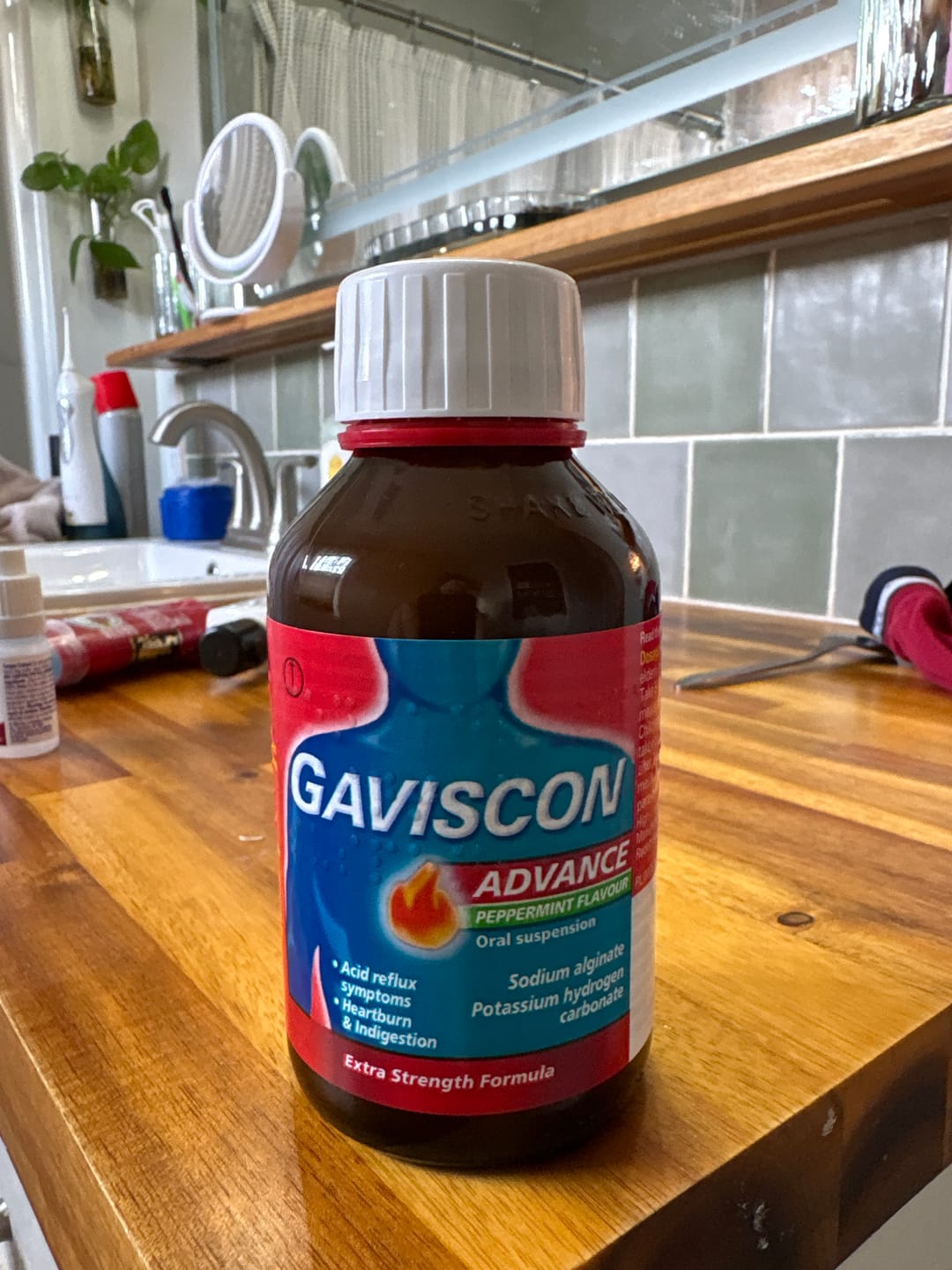 Customer photo review of Gaviscon Advance Peppermint Flavour Oral Suspension, 250ml Twin Pack