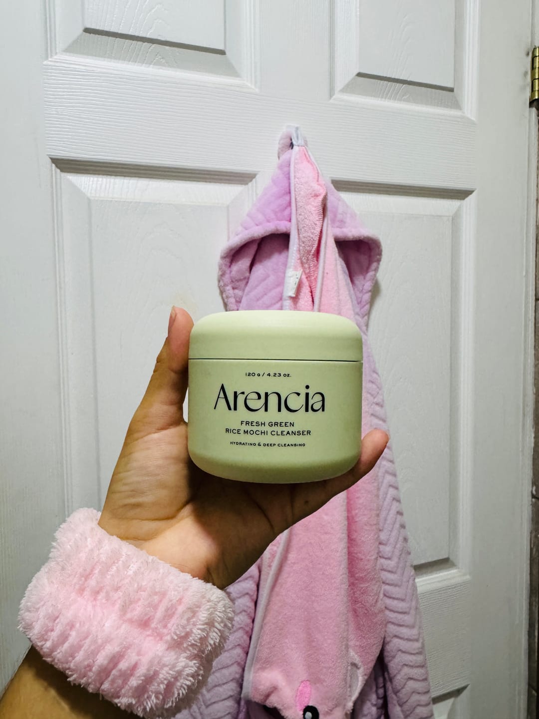 Customer photo review of Arencia Fresh Green Rice Mochi Cleanser