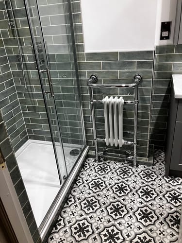 Customer photo review of 1200 x 800 Rectangle Stone Shower Tray