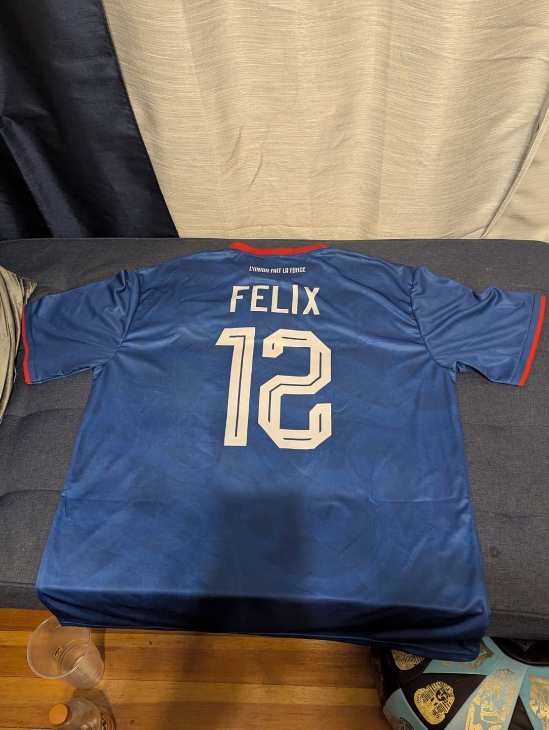 Customer photo review of Haiti Custom Heritage Football Jersey