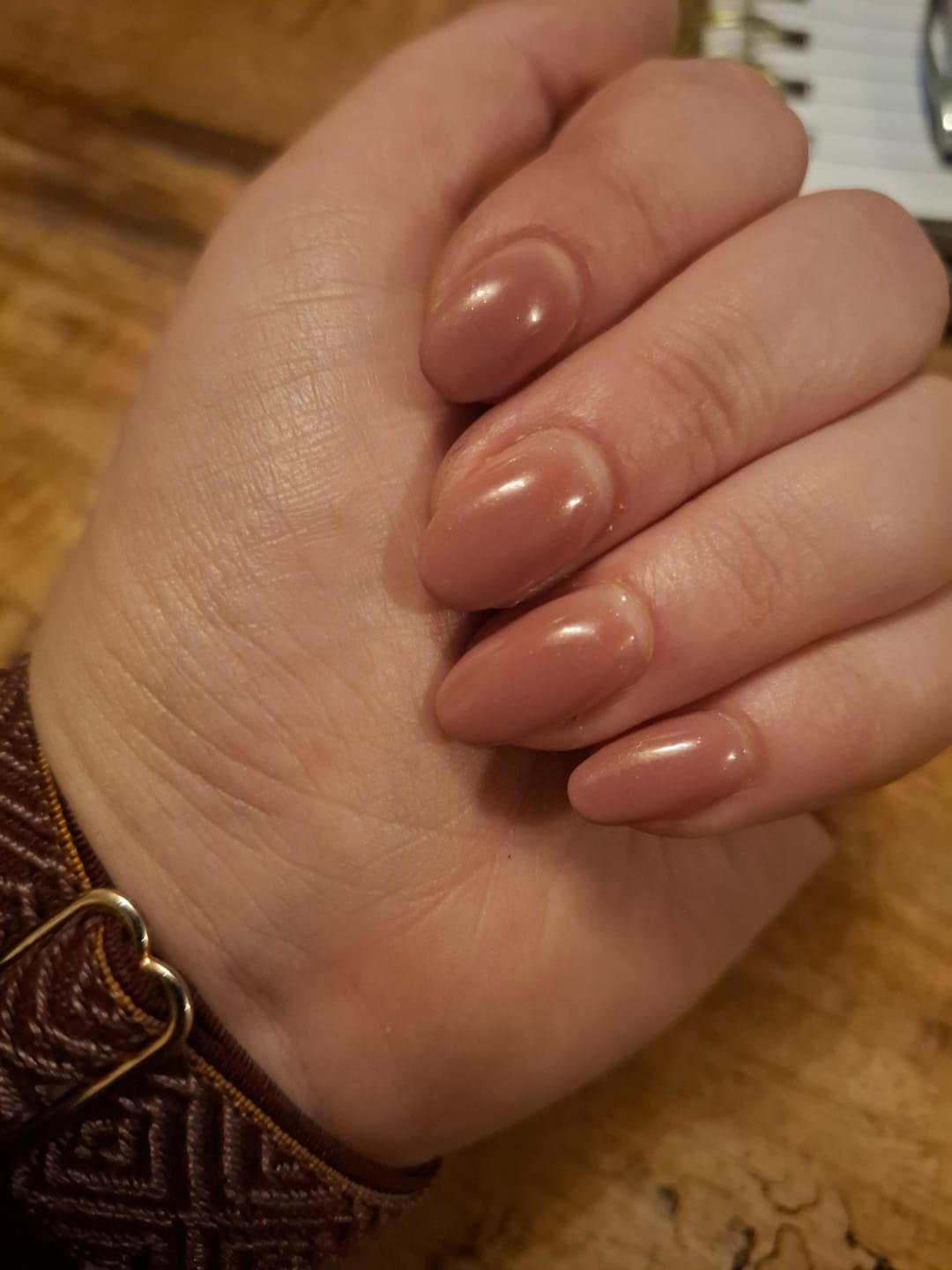 Customer photo review of Auburn Umber Dipping Powder
