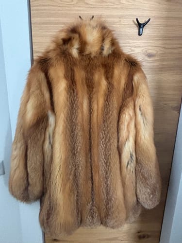 Customer photo review of Sadie Red Fox Fur Jacket