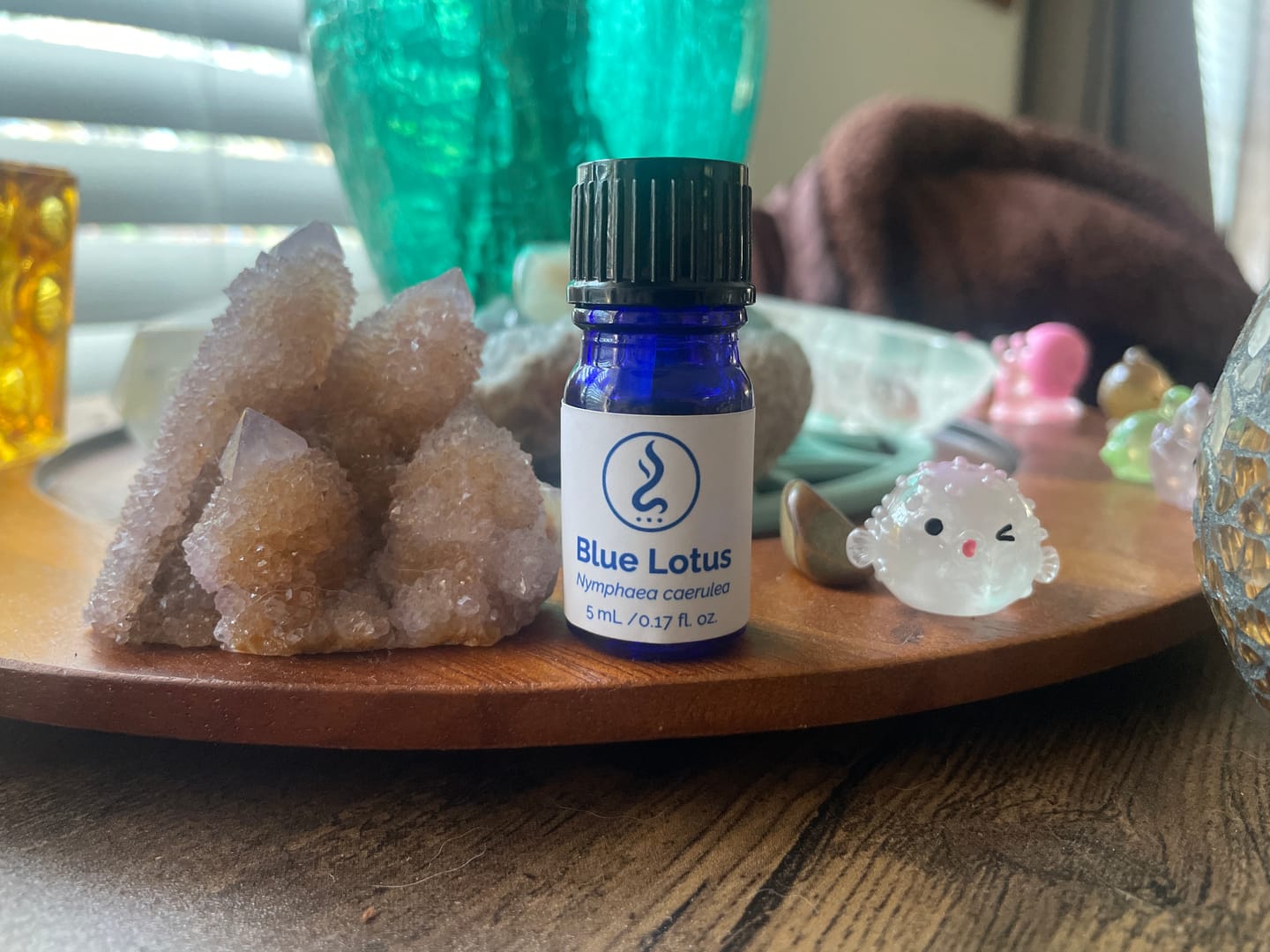 Customer photo review of True Egyptian Blue Lotus Oil 5 mL | Cold-Pressed