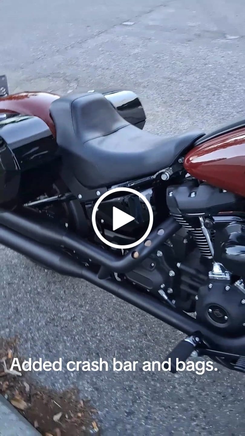 Customer video review of 32L - Darkin Large Quick Mount Painted Hard Saddlebags for Harley Softail Low Rider S FXLRS
