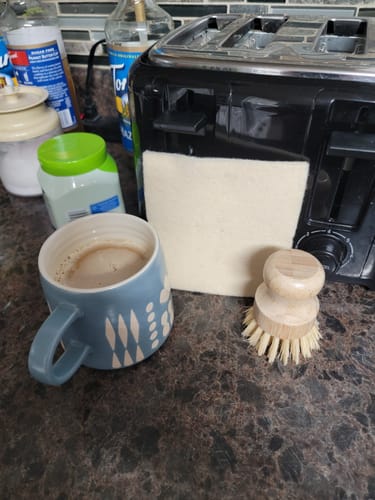 Customer photo review of Danica Studio Collage Imprint Stoneware Mugs - 12 oz