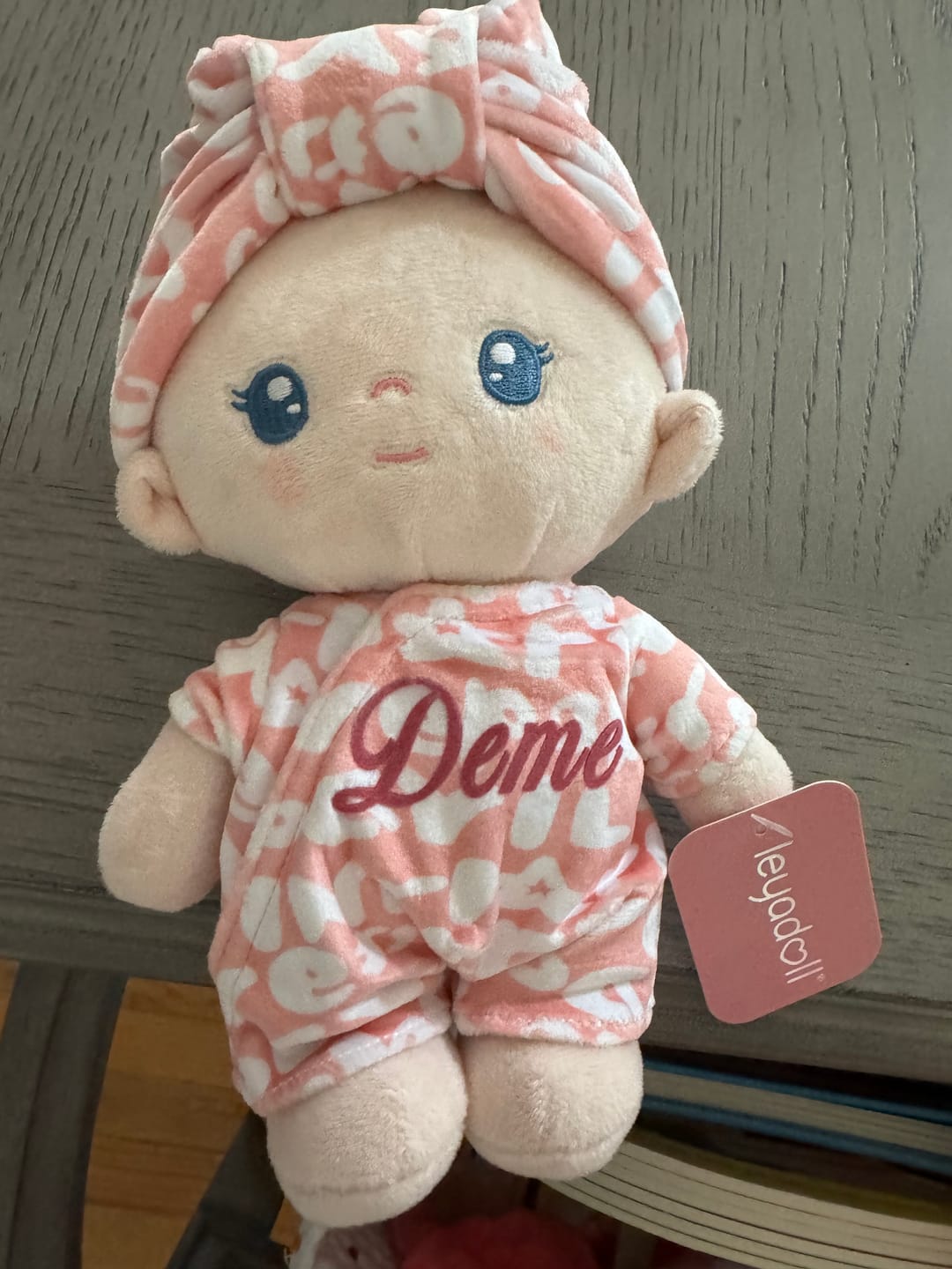 Customer photo review of Personalized Pudding Baby Girl - Light