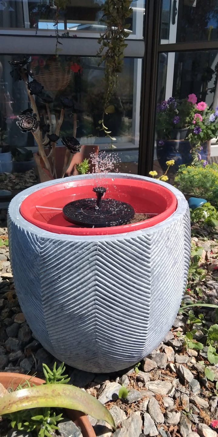 Customer photo review of AhiSpring™ | Solar Garden Fountain