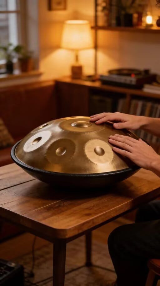 Customer photo review of Cosmos Handpan - Exquisite 9 Notes in D Minor - Golden Elegance Gift Set