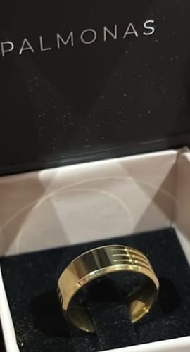 Customer photo review of Shiny Diamond Gold Ring