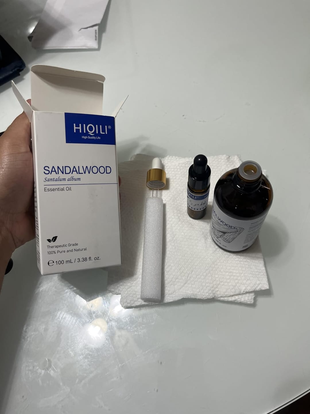 Customer photo review of Sandalwood Essential Oil