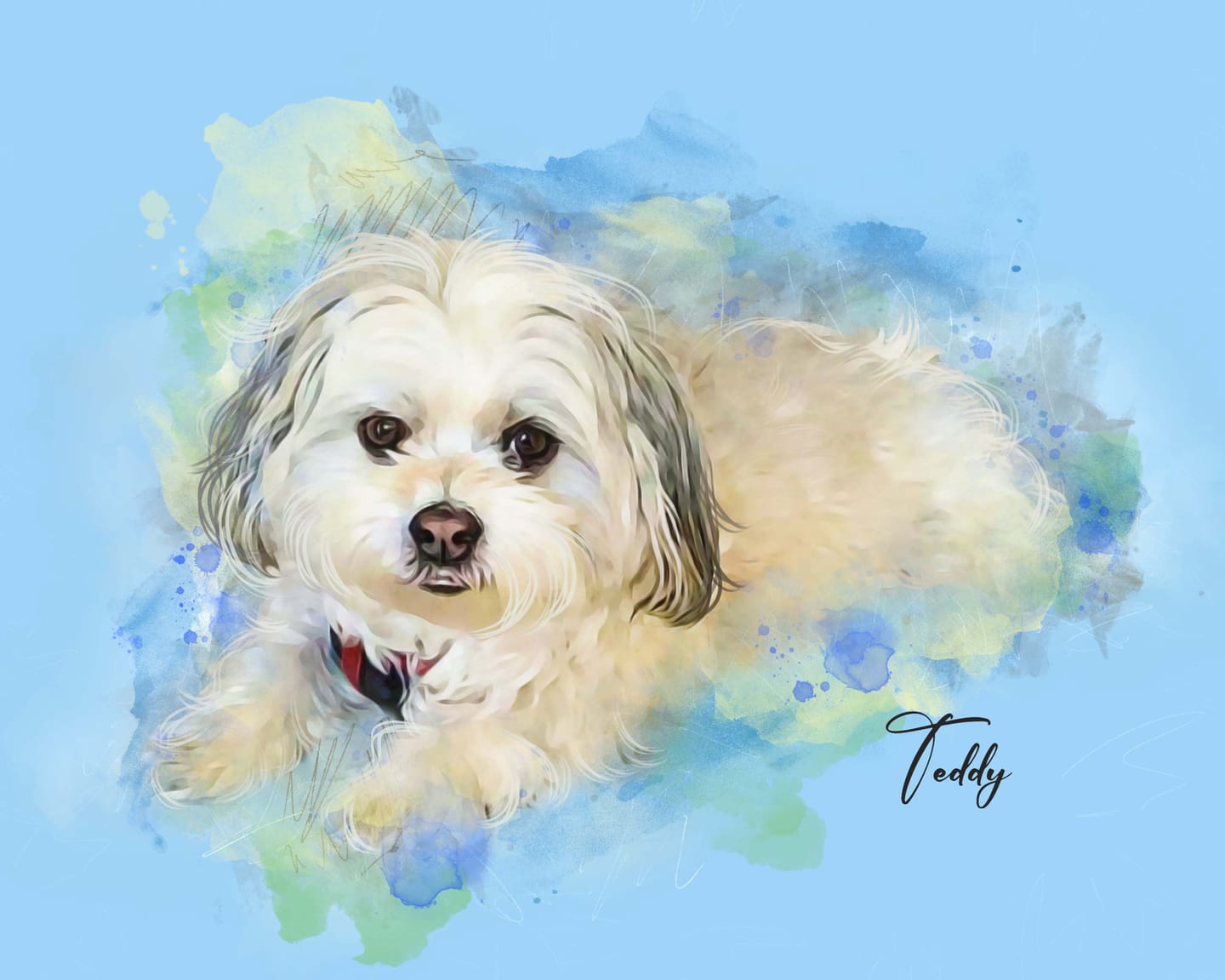 Customer photo review of Pet Art Canvas Print