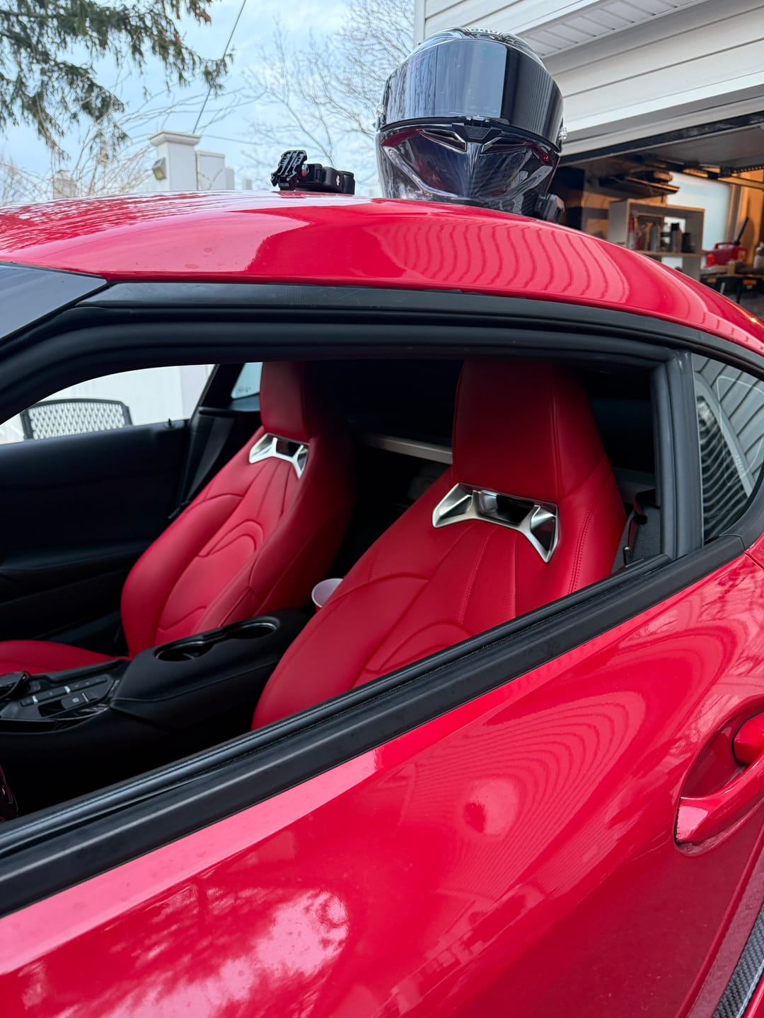 Customer photo review of 2020+ Toyota Supra Custom Leather Seat Covers