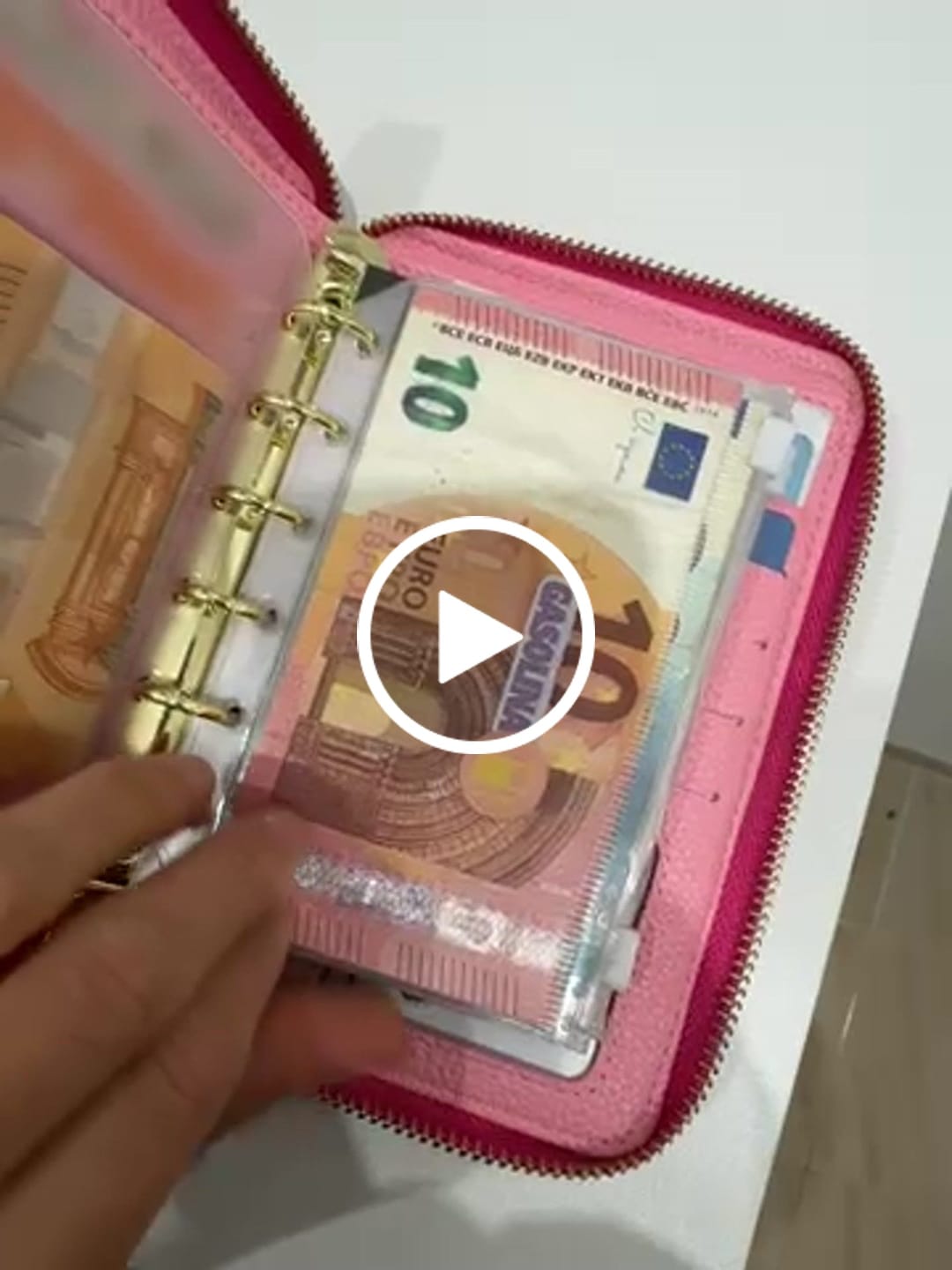 Customer video review of Libreta de Ahorro con Cremallera A7 Rosa