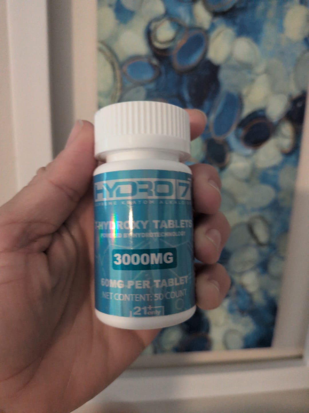 Customer photo review of 7-Hydroxy Tablets - 60MG (50 Count) 3000MG