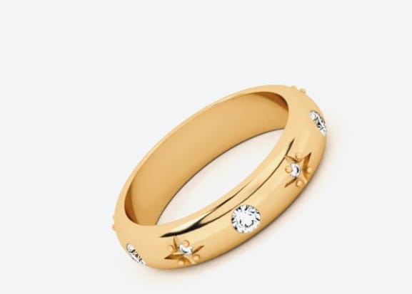Customer photo review of Diamond Studded Ring