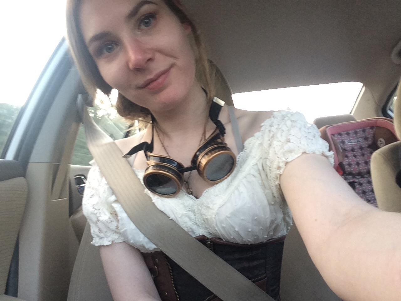 Customer photo review of Steampunk costume goggles