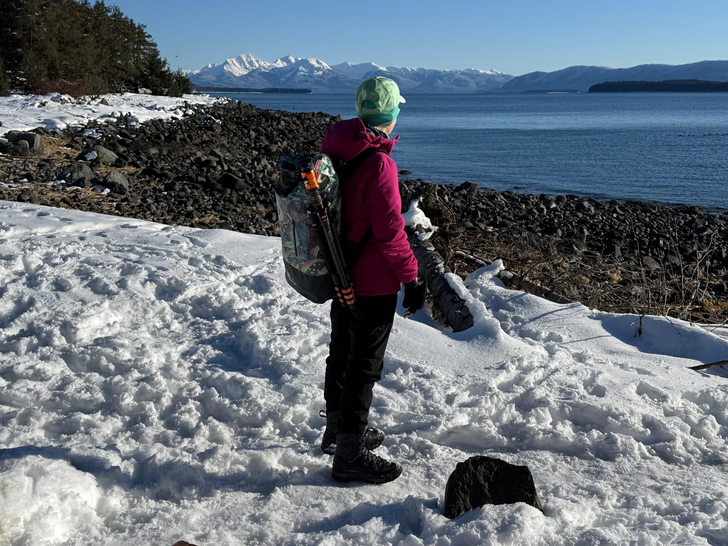 Customer photo review of HaliBorealis Backpack Dry Bag