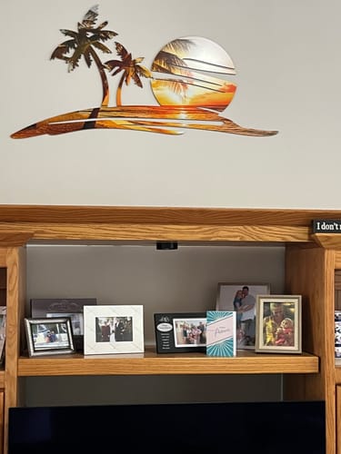 Customer photo review of Sunset Beach Printed Wall Art