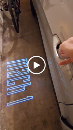 Customer video review of LED Side Mirror MACH1 Projector Puddle Lights Pair for Ford Mustang 2015-2026