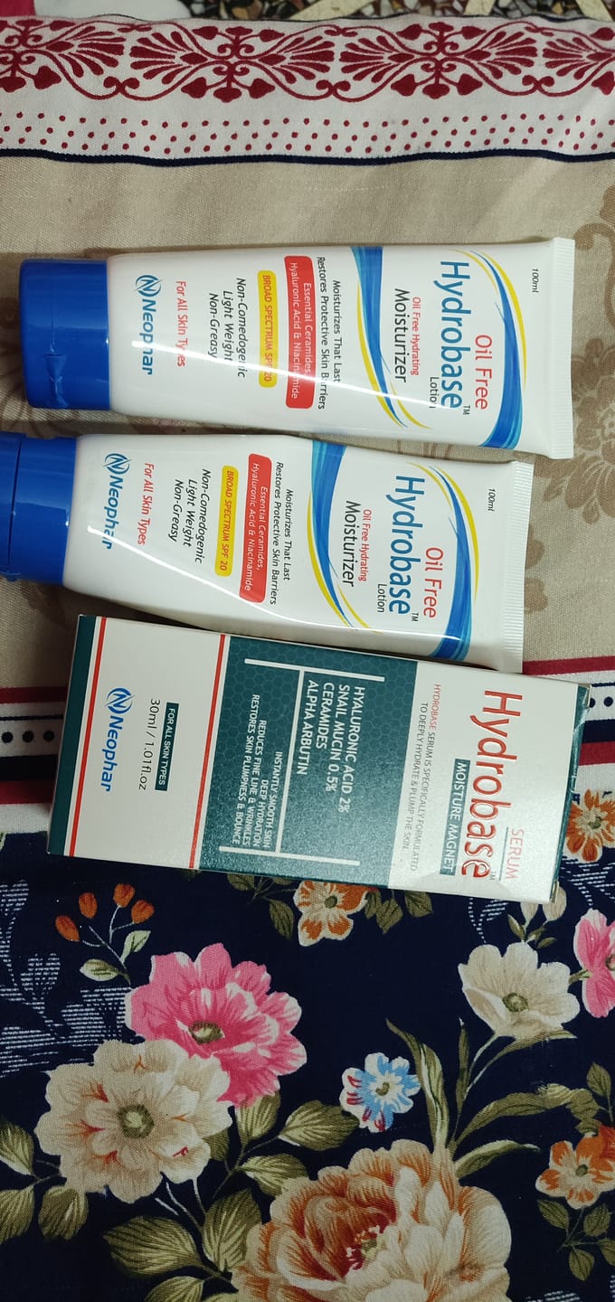 Customer photo review of Hydrobase Oil Free Lotion