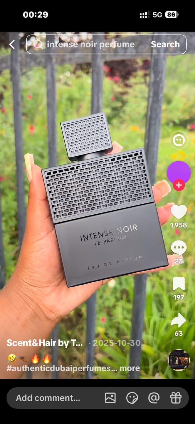 Customer photo review of Intense Noir Le Parfum EDP 100ml