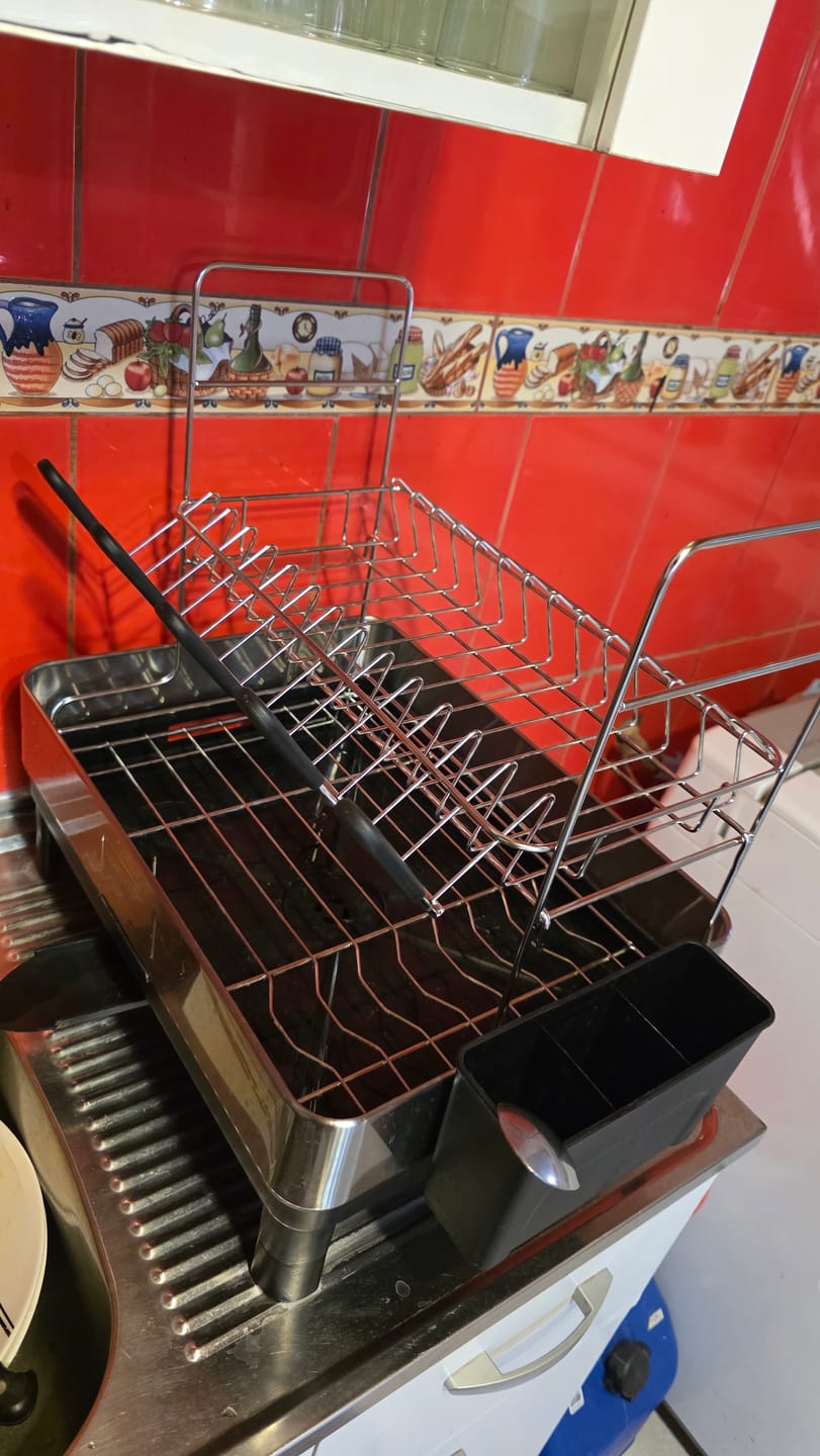 Customer photo review of Escurridor De Platos Inoxidable De 2 Niveles Organizador De Cocina