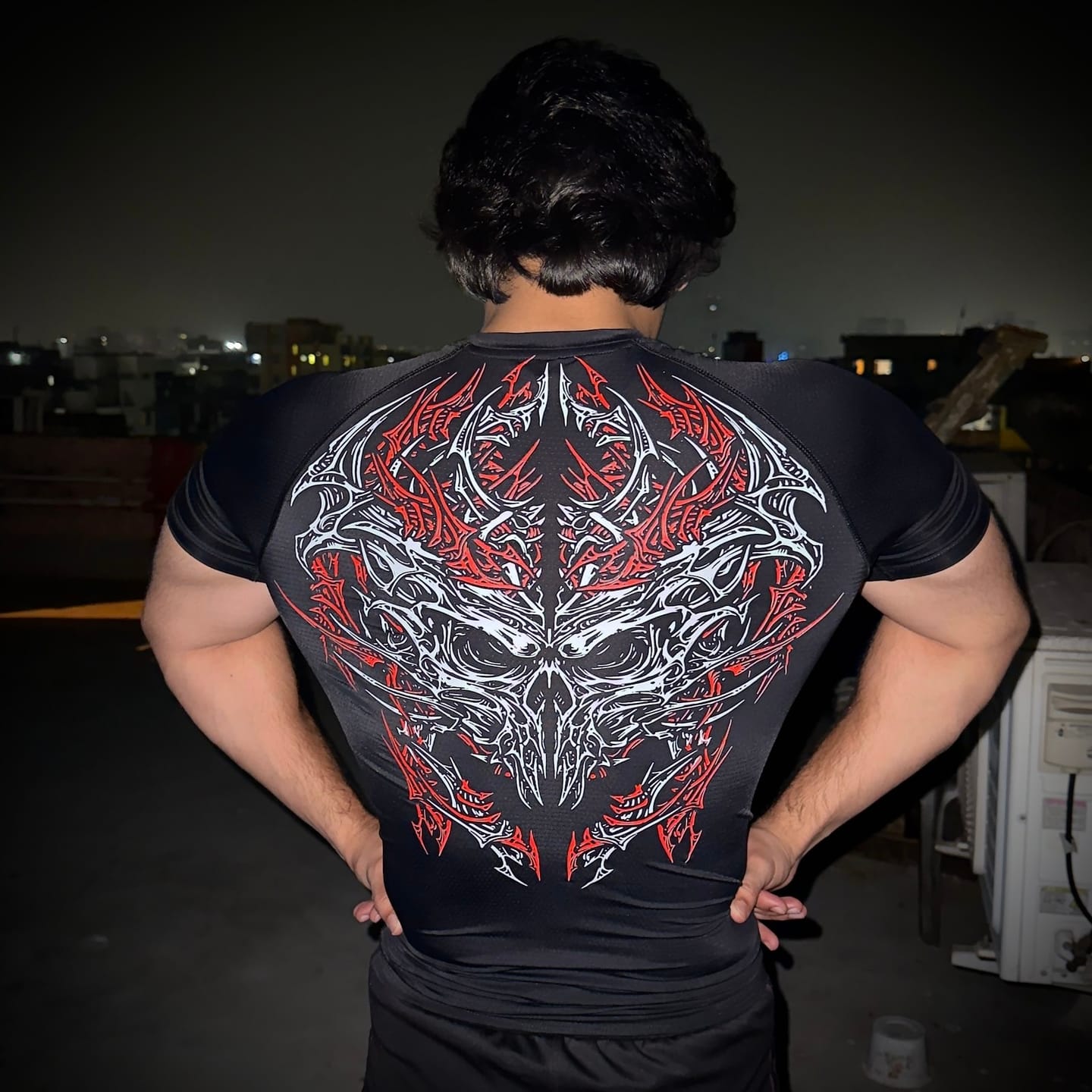 Customer photo review of NIGHTSKIN COMPRESSION T-SHIRT [HELLFIRE]