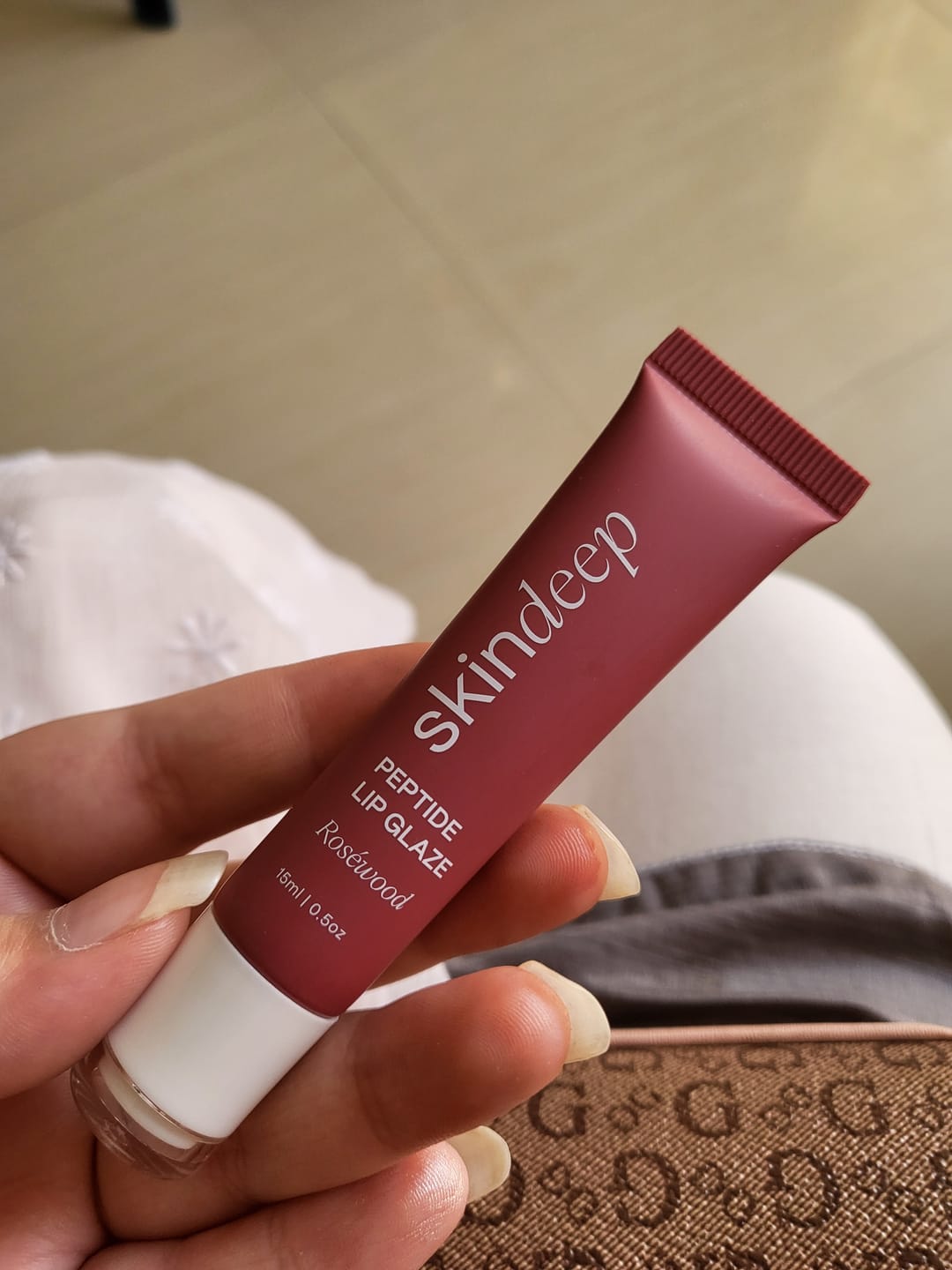 Customer photo review of Peptide Lip Glaze