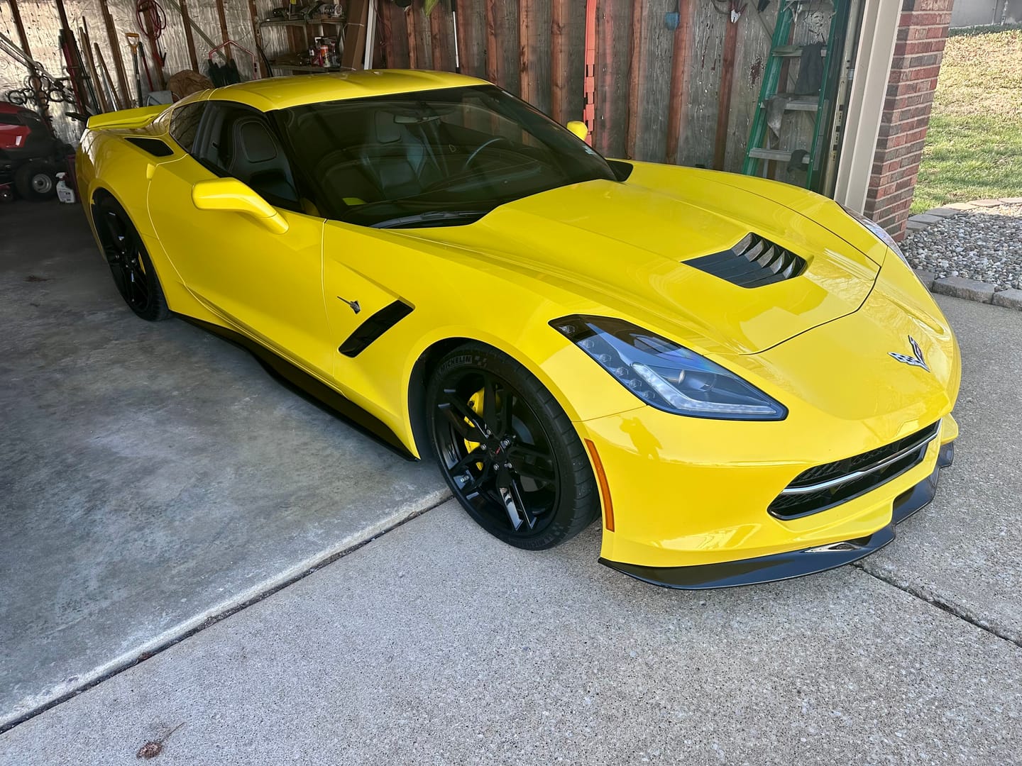 Customer photo review of Corvette C7 Z06 Conversion Side Skirts Rocker Panels